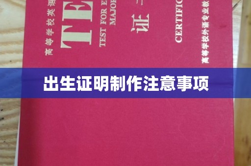 新密出生证明制作注意事项