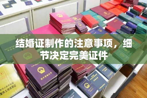新密结婚证制作的注意事项，细节决定完美证件